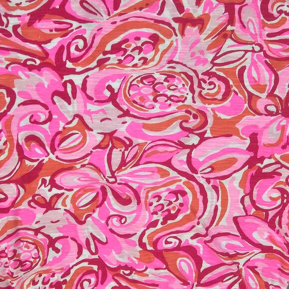 Lilly Pulitzer Shirt Womens Size XXS Pink Pout Mango Salsa Essie Tank Top Preppy - Picture 8 of 14